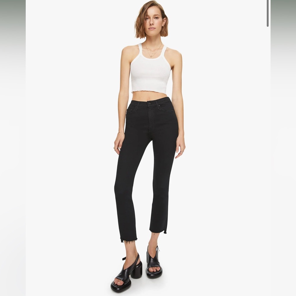 MOTHER Insider Crop Step Fray in Not Guilty SIZE 24 NWOT